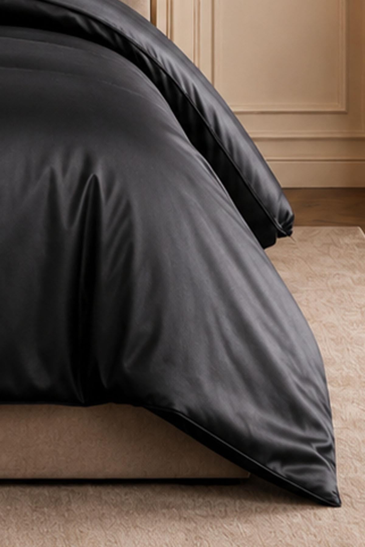 Alix Bettwäsche-Set aus Baumwollsatin mit Paspelierung, Super King Size, 6-teilig