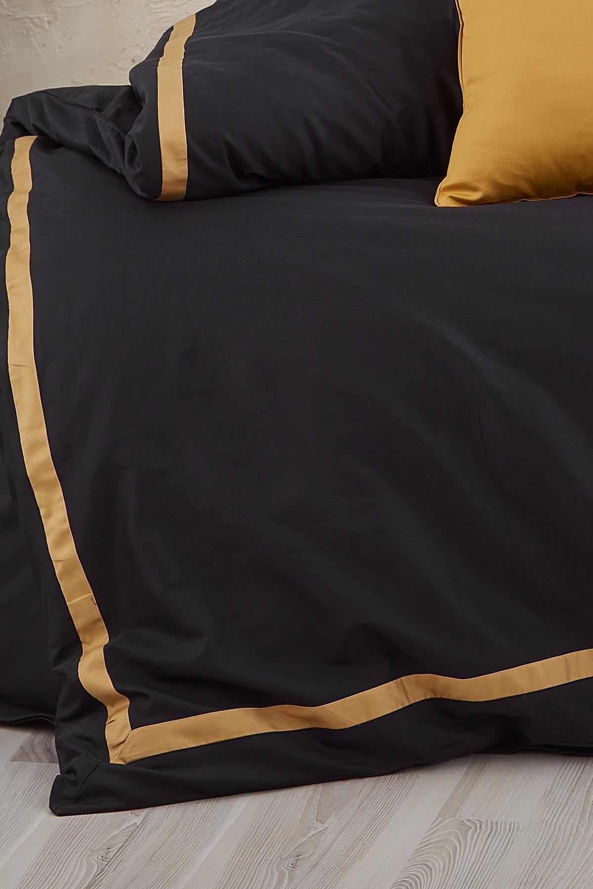 Carisma 7-teiliges Bettwäsche-Set aus Baumwollsatin, Super King Size, mit Biese