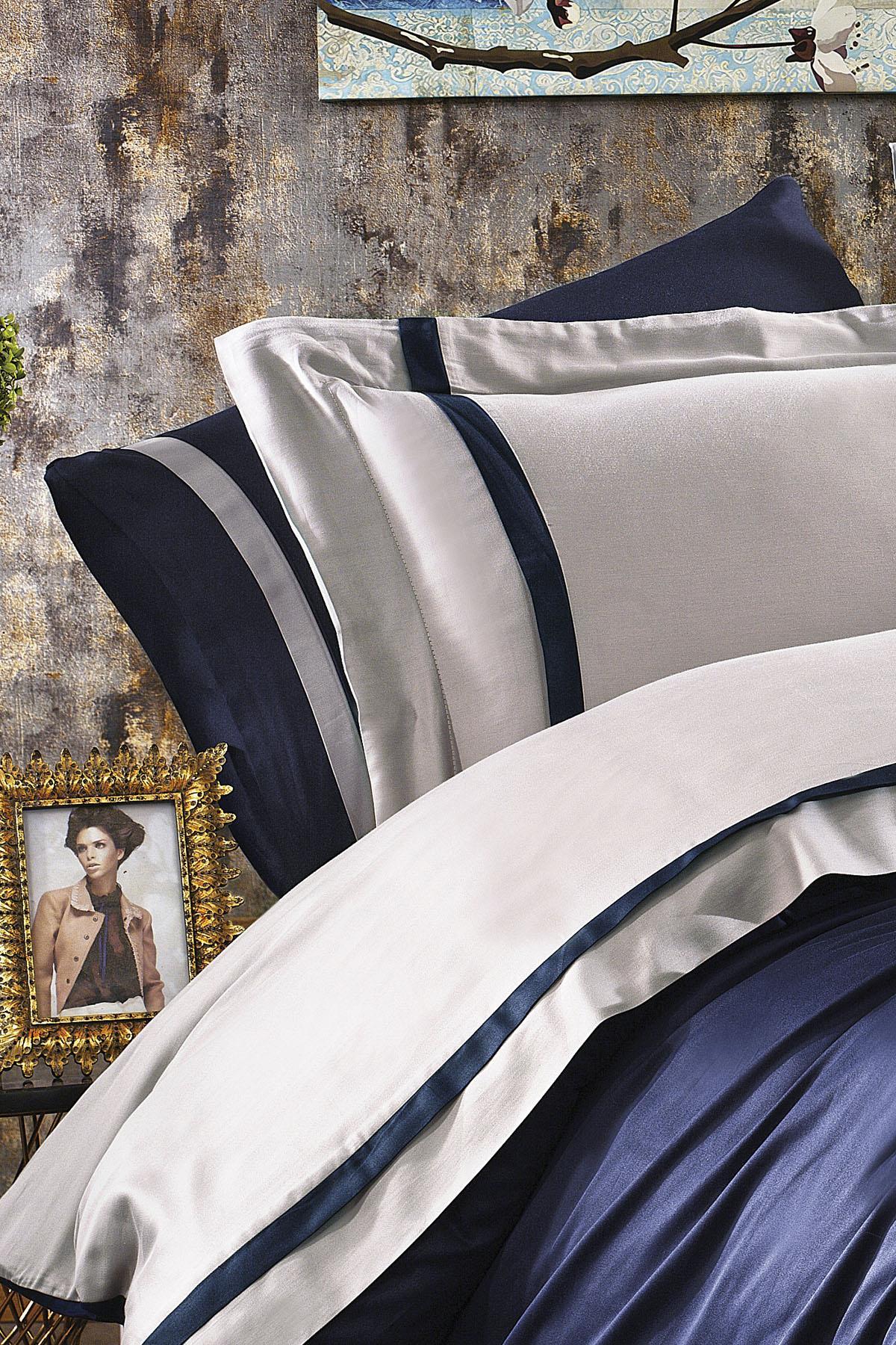Elite 100% Baumwollsatin Super King Size 6-teiliges Bettwäscheset