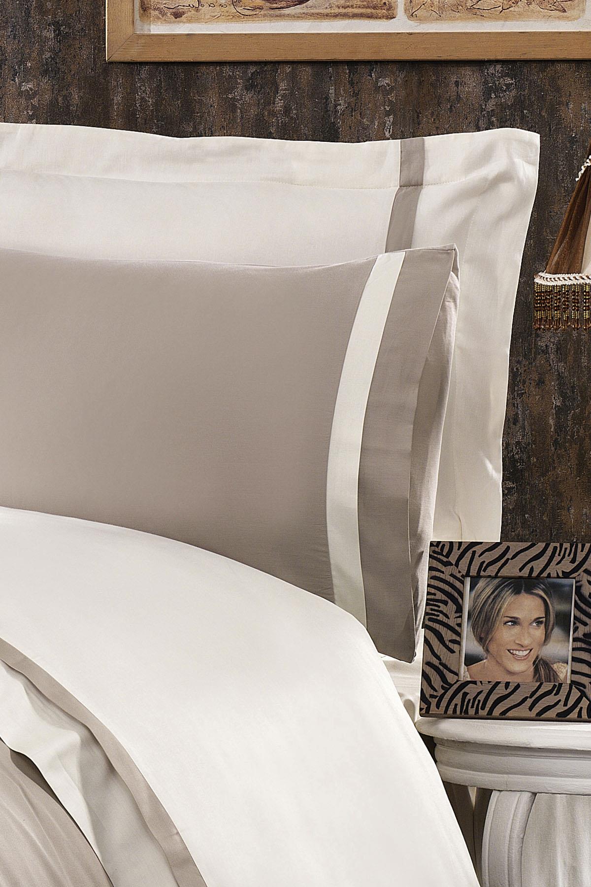 Elite 100% Baumwollsatin Super King Size 6-teiliges Bettwäscheset
