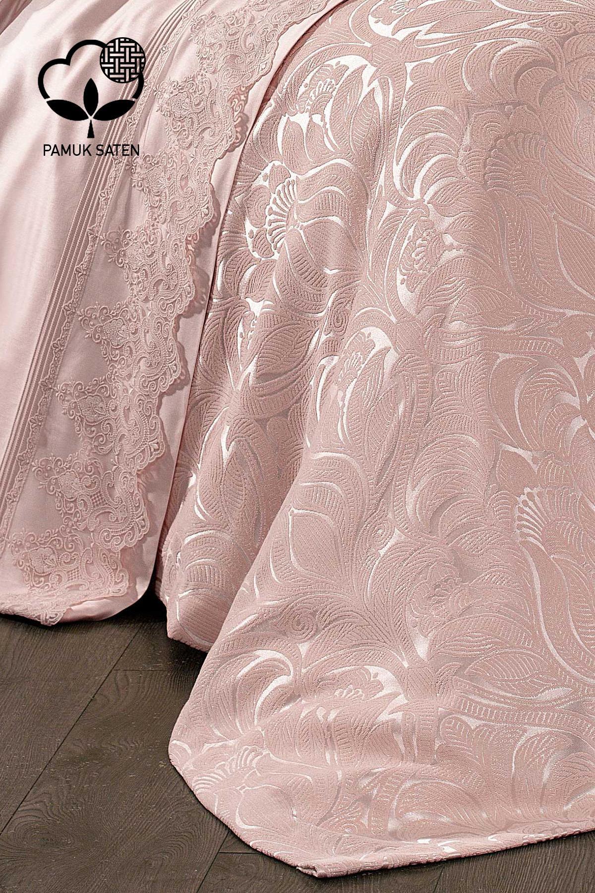 Marissa Bettwäsche-Set mit Jacquard-Baumwollsatin-Piqué – Nazik Home – Wert für mein Zuhause!