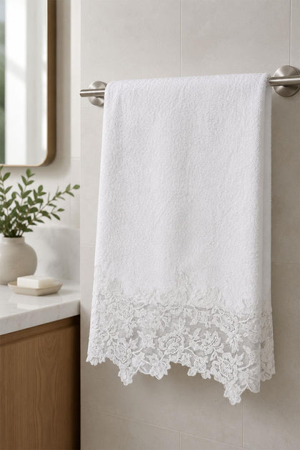 Öykü Lace Face Towel (50 x 90 cm)