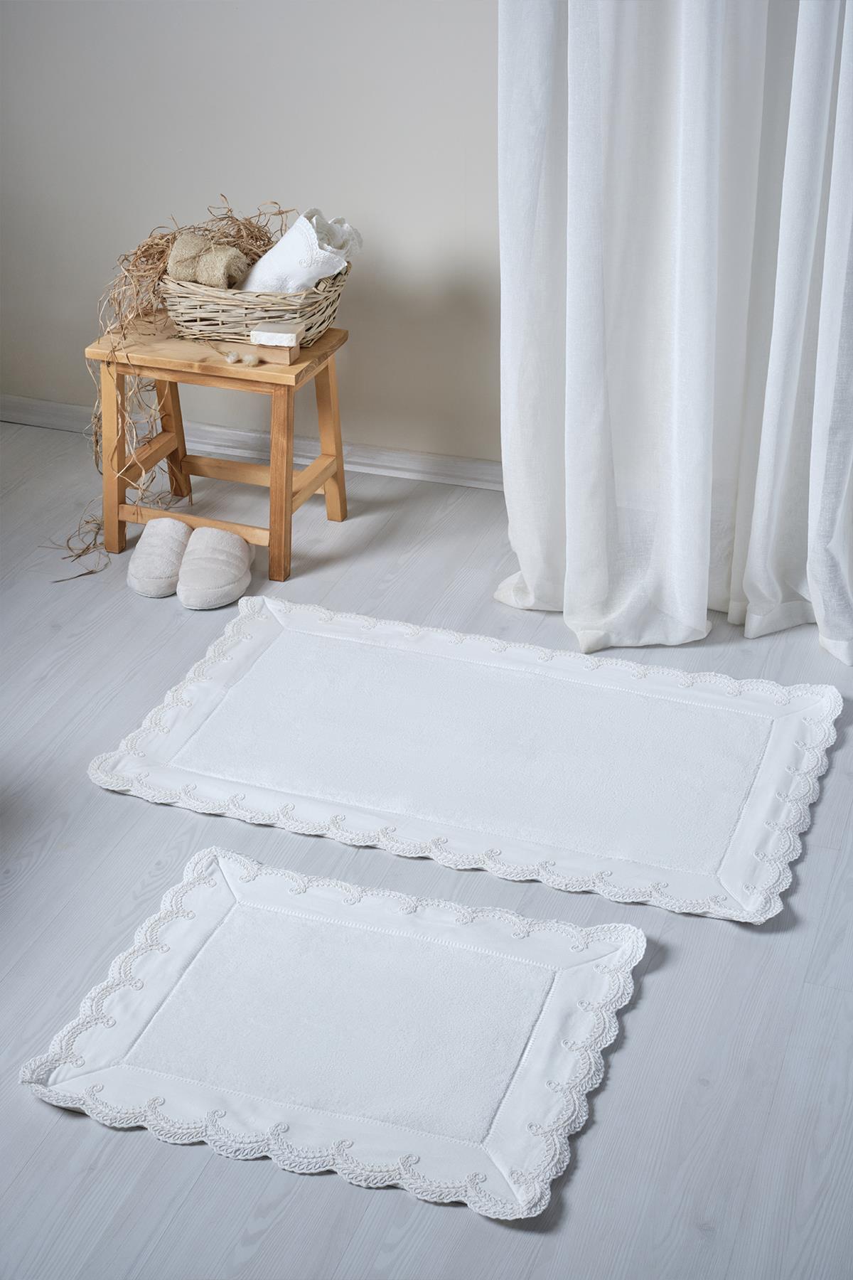 Ramos Besticktes 2-tlg. Badematten-Set (60 x 100 cm)
