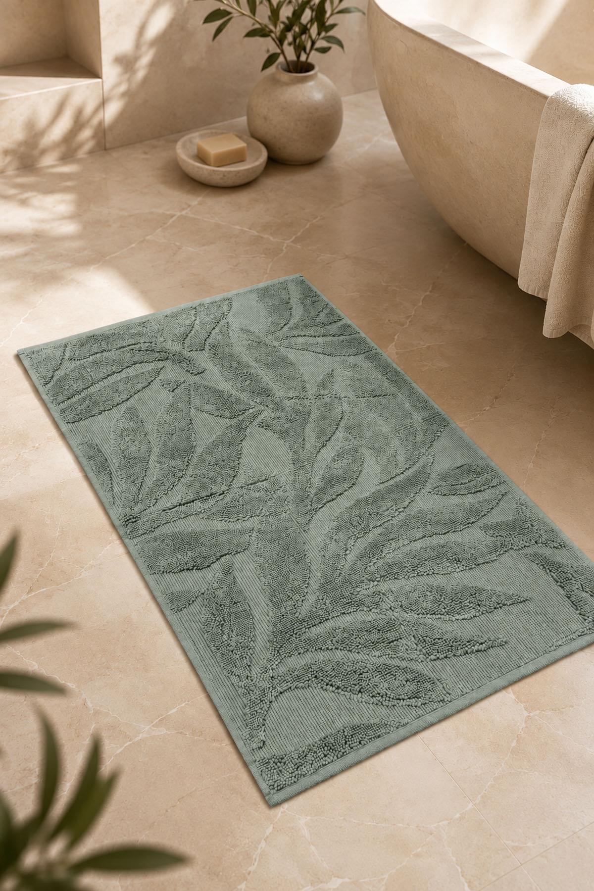 Sage Leaf Pattern Foot Towel (50 x 80 cm)