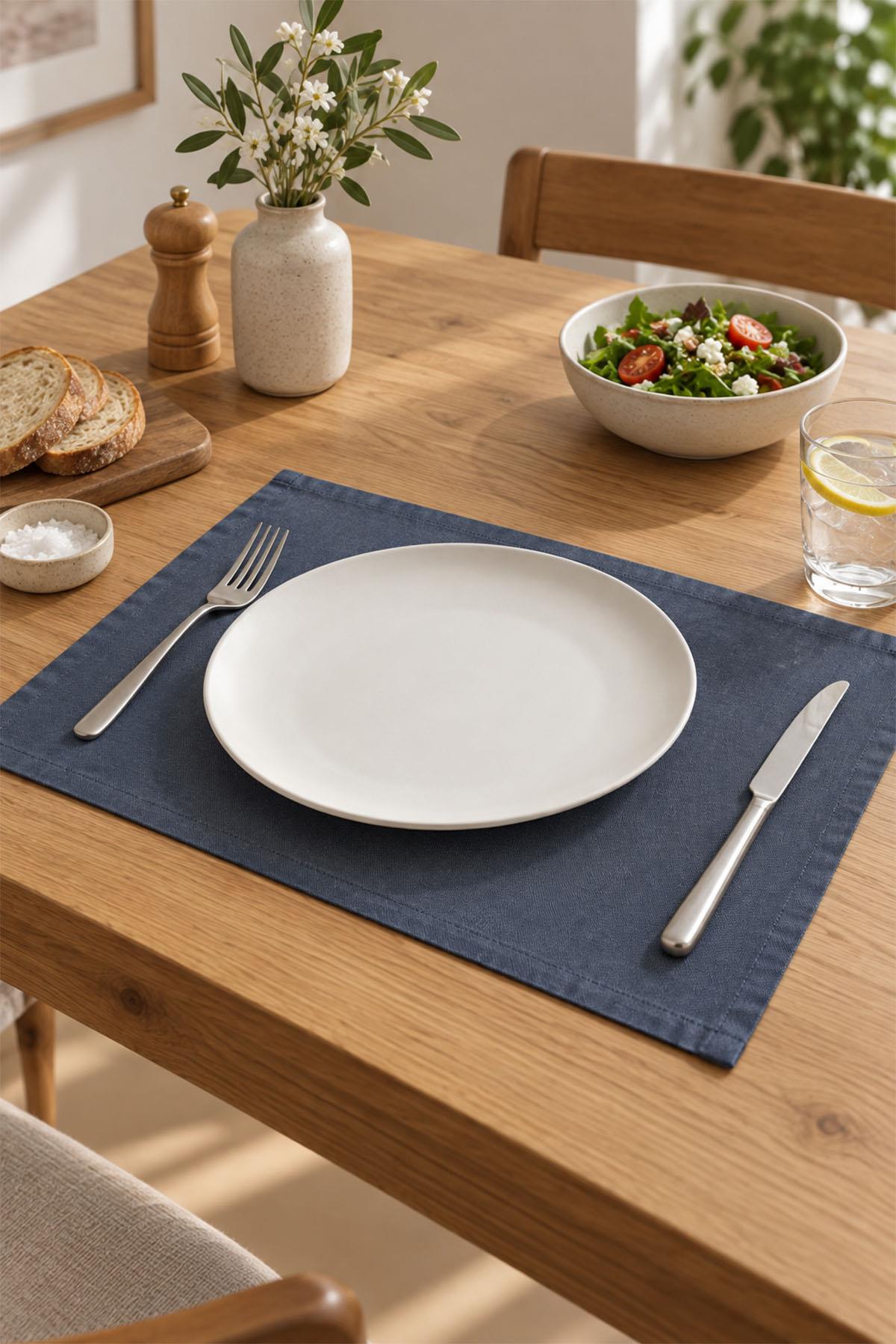Sun Flat Fleckenabweisende, einfach zu verwendende Platzsets, 4er-Set (35 x 45 cm)