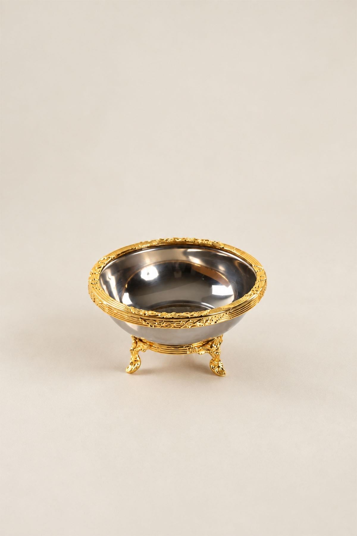 Kessa Gold Servierschüssel mit Details (14 cm)