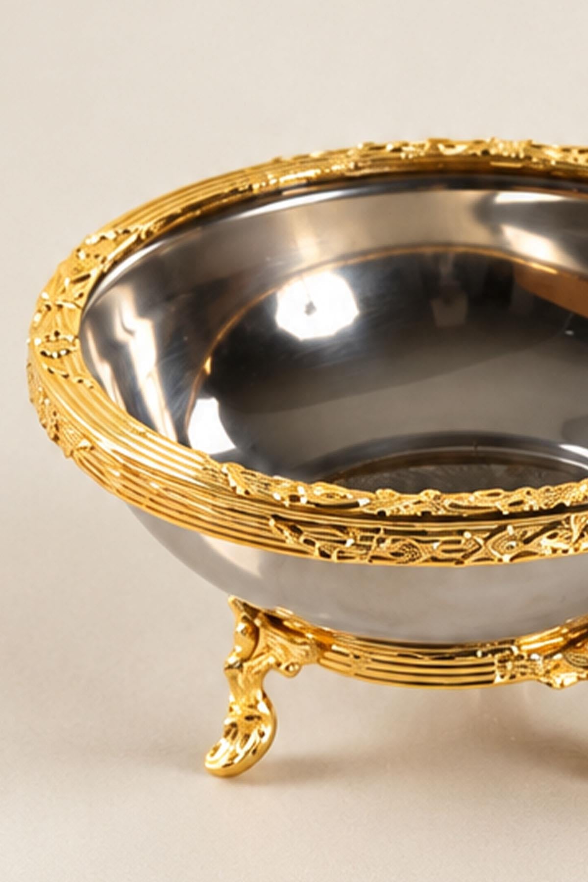 Kessa Gold Servierschüssel mit Details (14 cm)