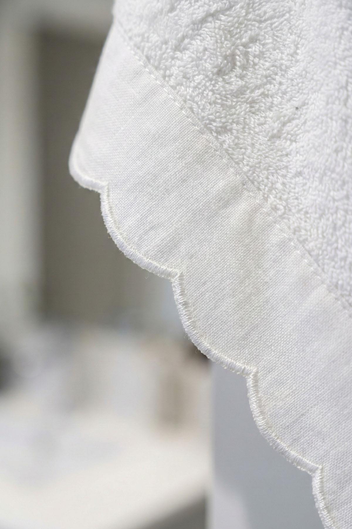 Elora Striped Embroidered Face Towel (50 x 90 cm)