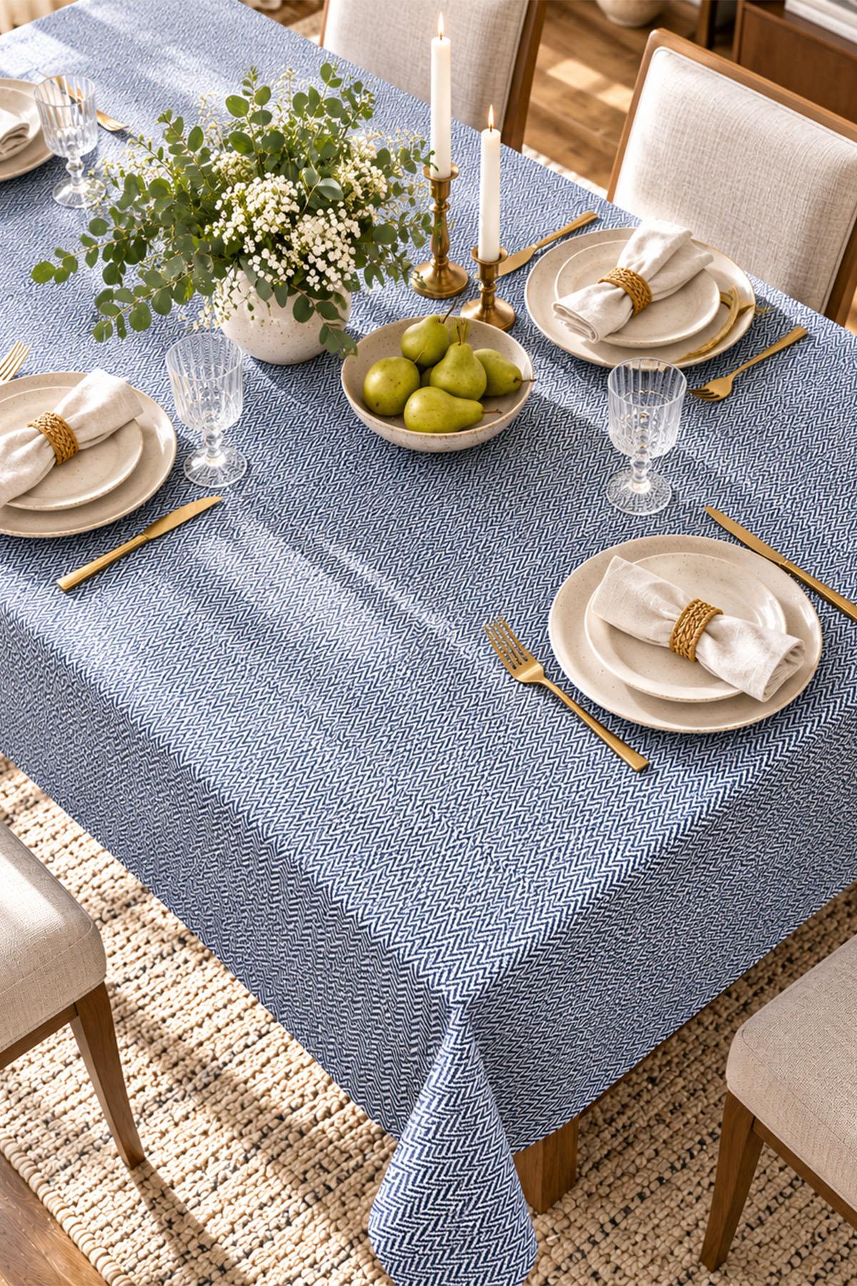 Laminated, Stain-Resistant, Easy-to-Care Tablecloth (160 x 260 cm)