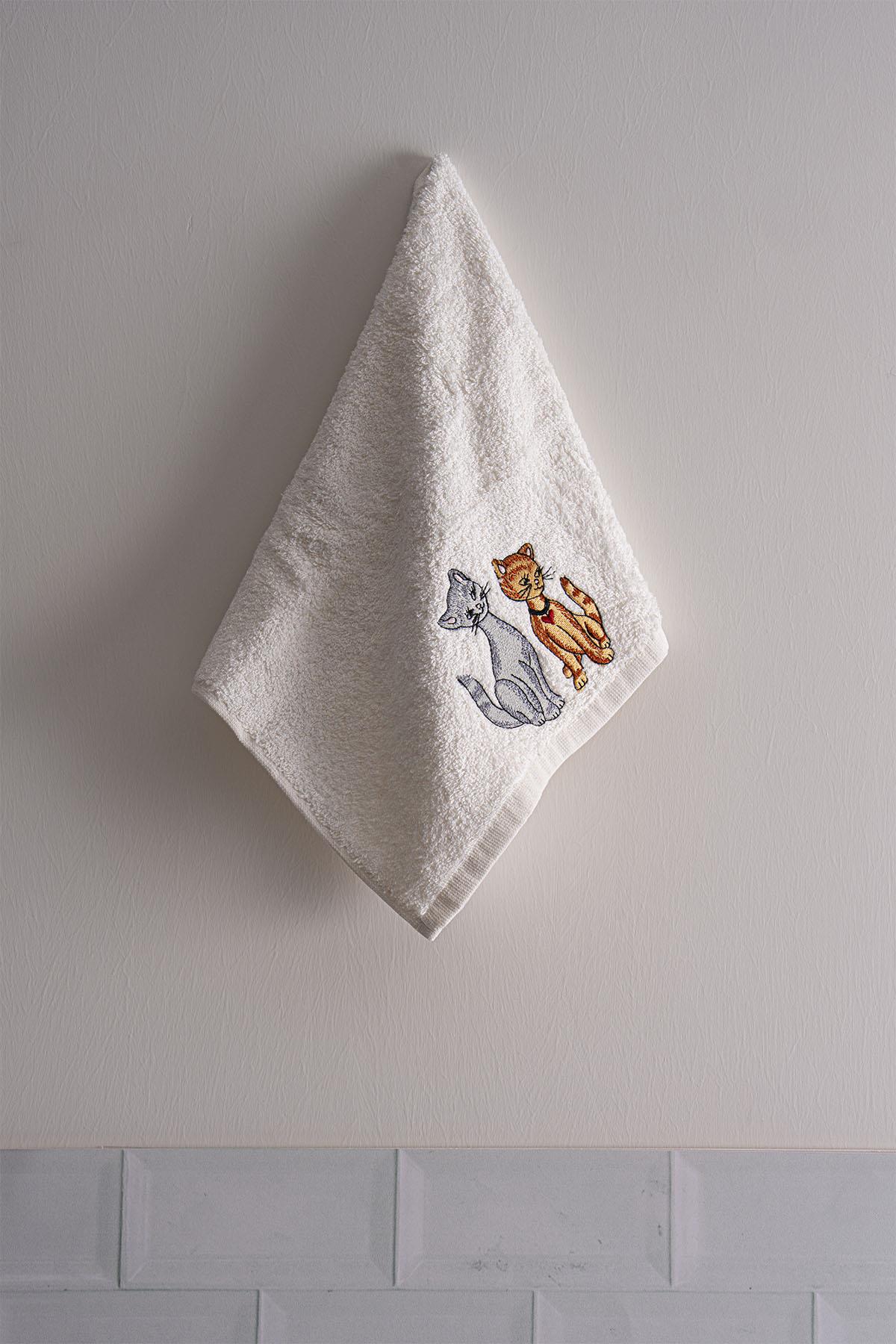 Handtuch Safari-Serie mit Tierstickerei (30 x 50 cm)