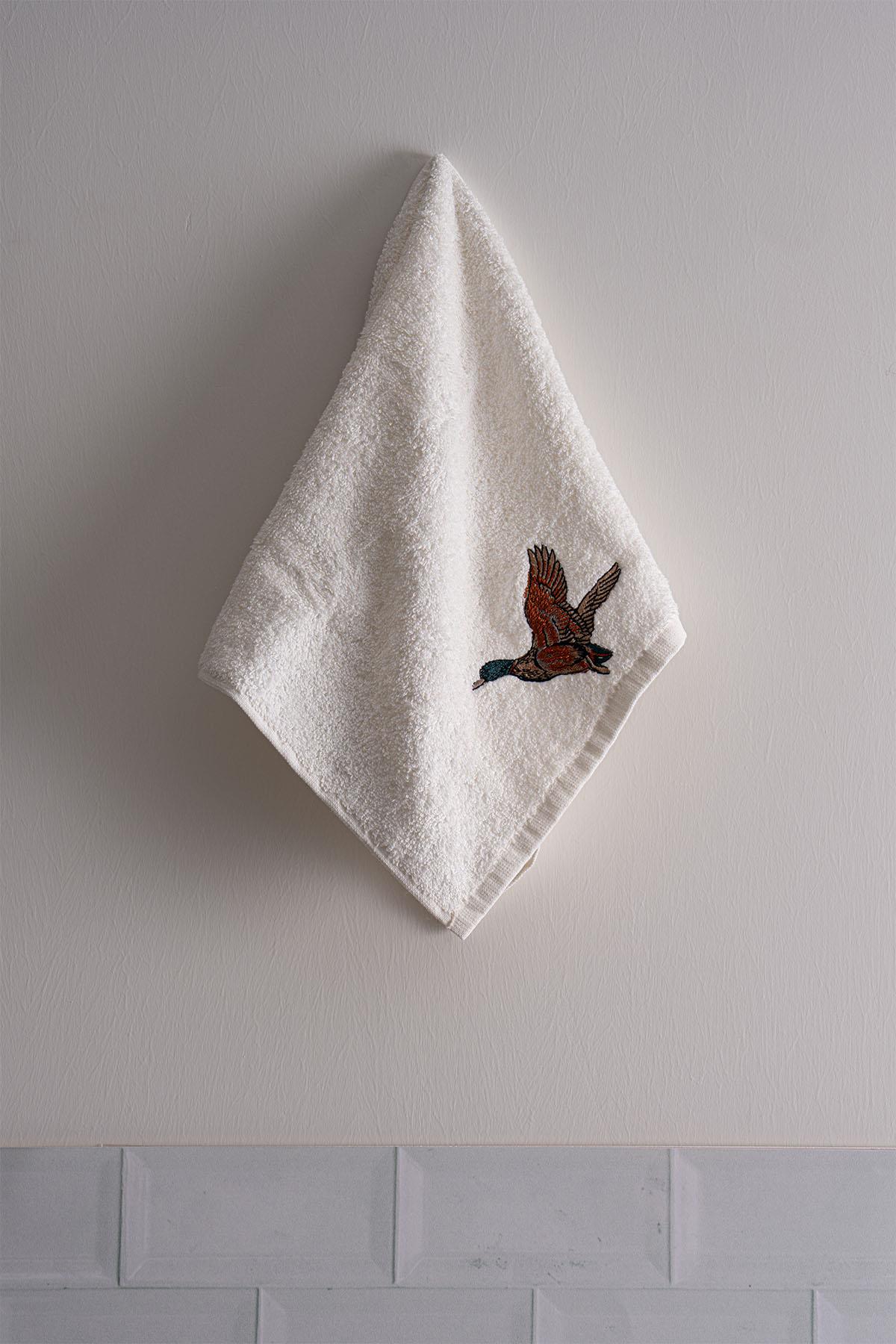 Handtuch Safari-Serie mit Tierstickerei (30 x 50 cm)