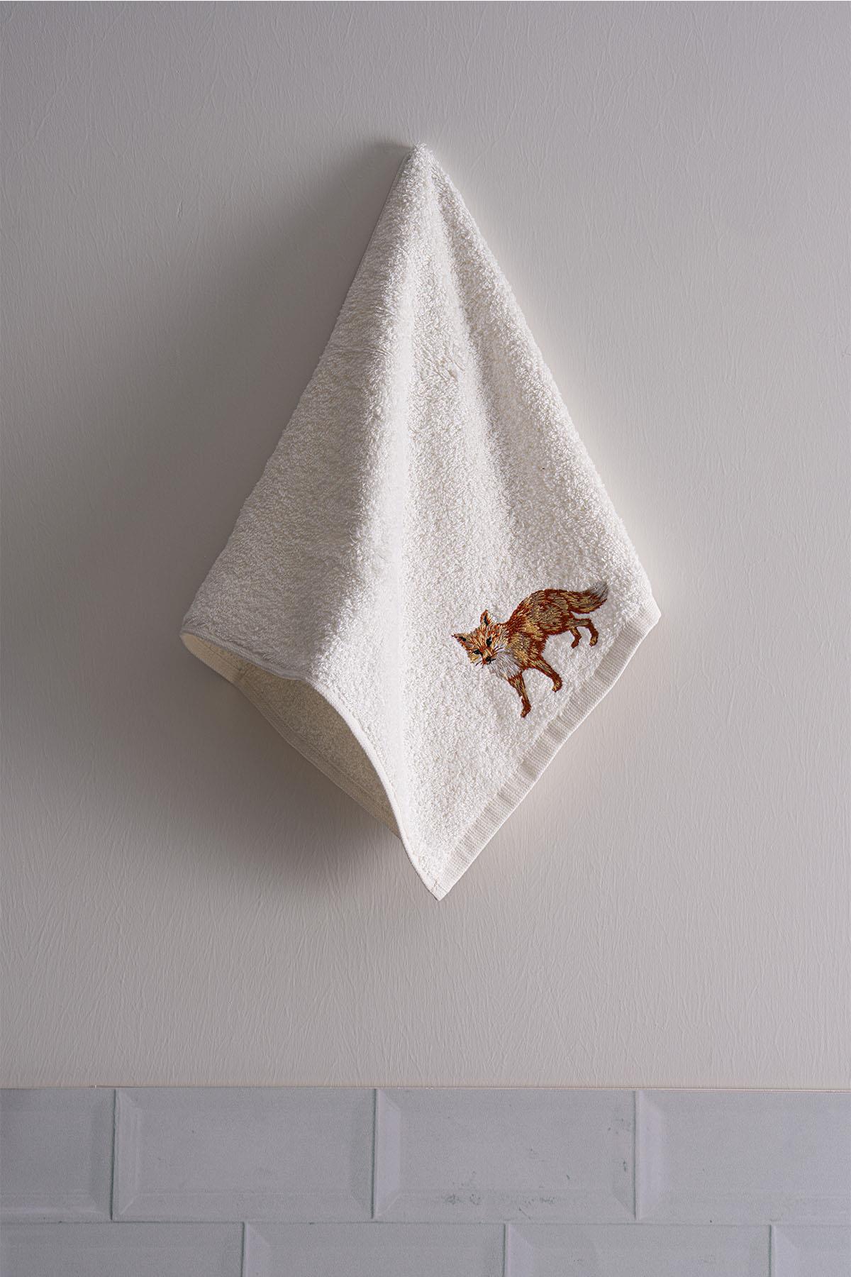 Handtuch Safari-Serie mit Tierstickerei (30 x 50 cm)
