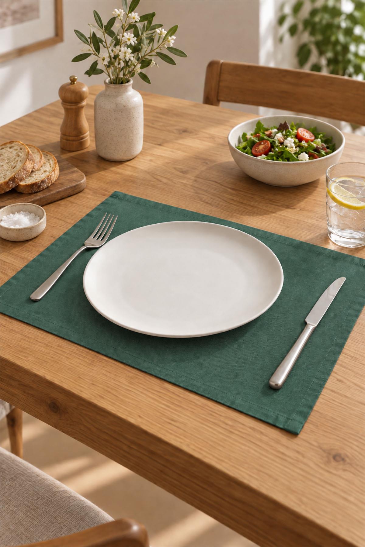 Sun Flat Fleckenabweisende, einfach zu verwendende Platzsets, 4er-Set (35 x 45 cm)